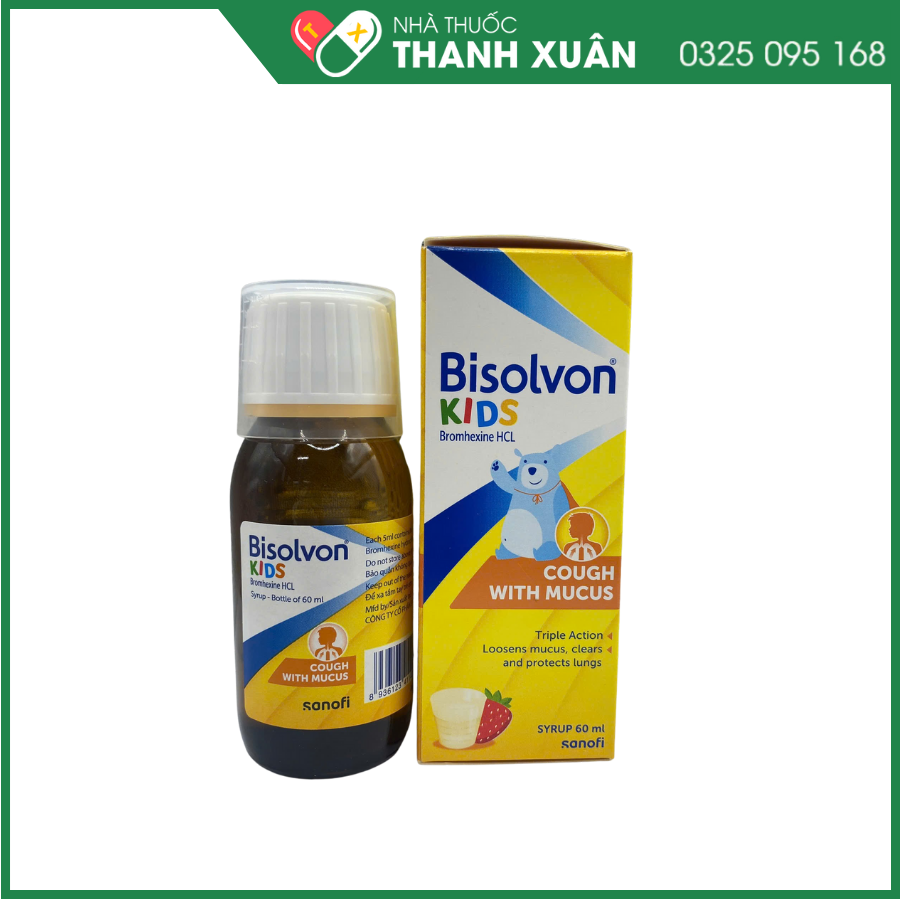 Bisolvon Kids làm loãng đờm